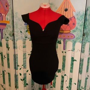Urban Outfitters Black Knit Cocktail dress